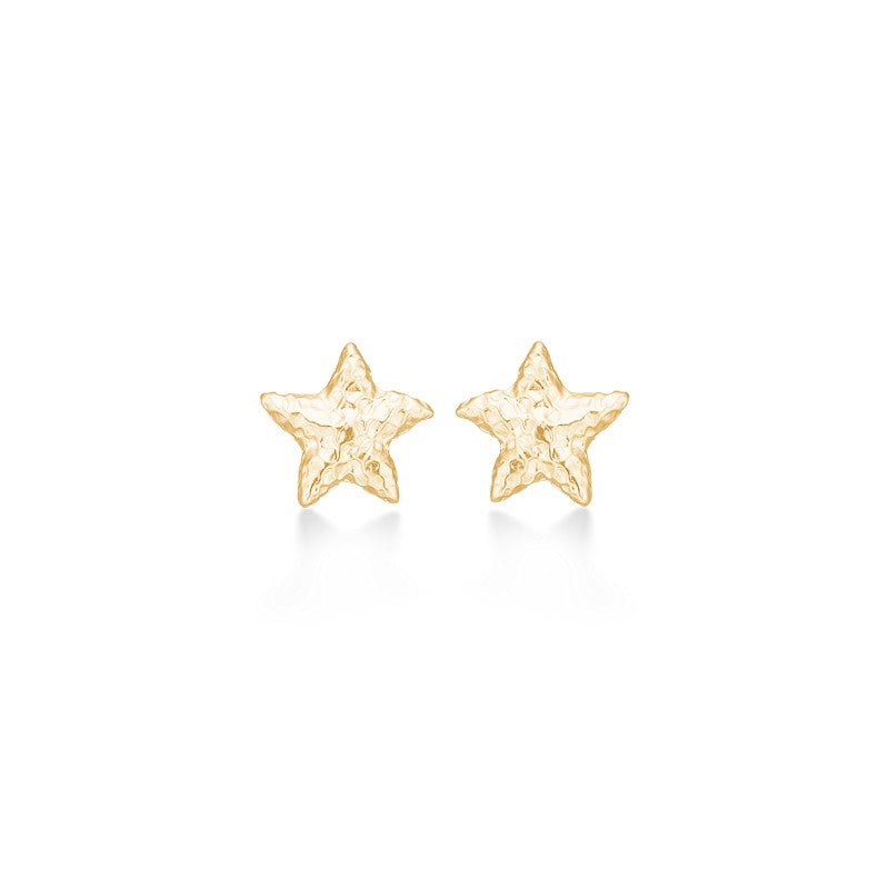 Starfish Lustre ørestikker fra Studio Z i 14 karat forgyldt sølv (8 mm)